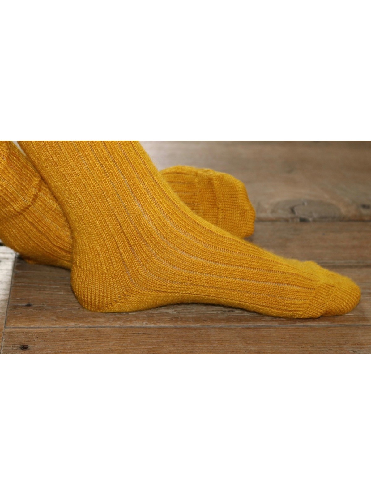 chaussettes rando longues en laine des Pyrénées